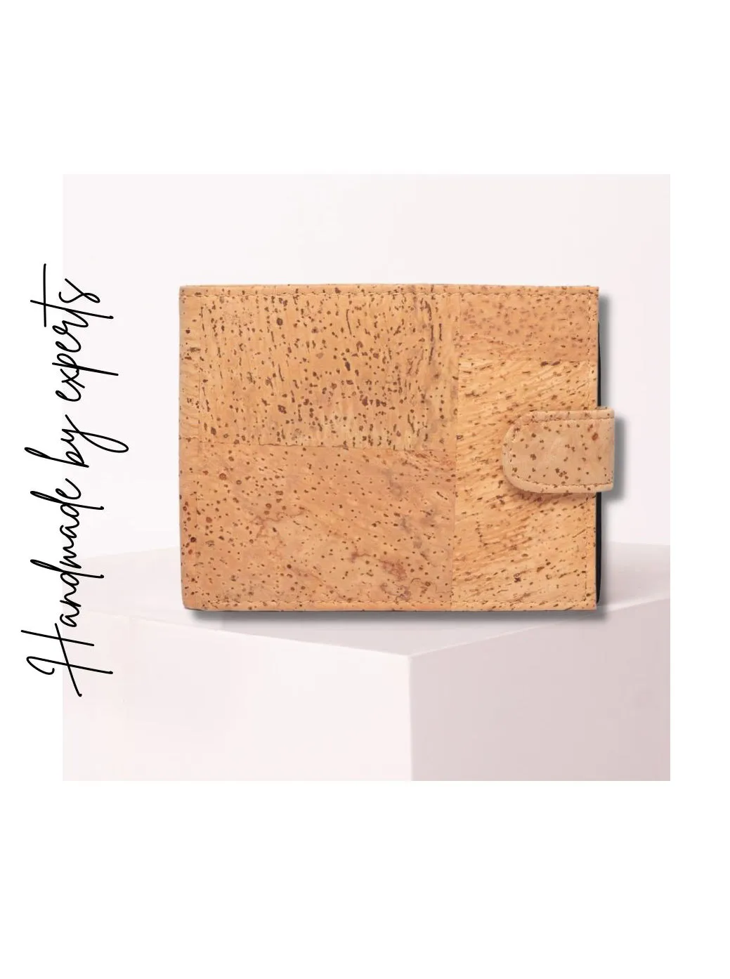 Men's Cork Wallet | Checked Oak