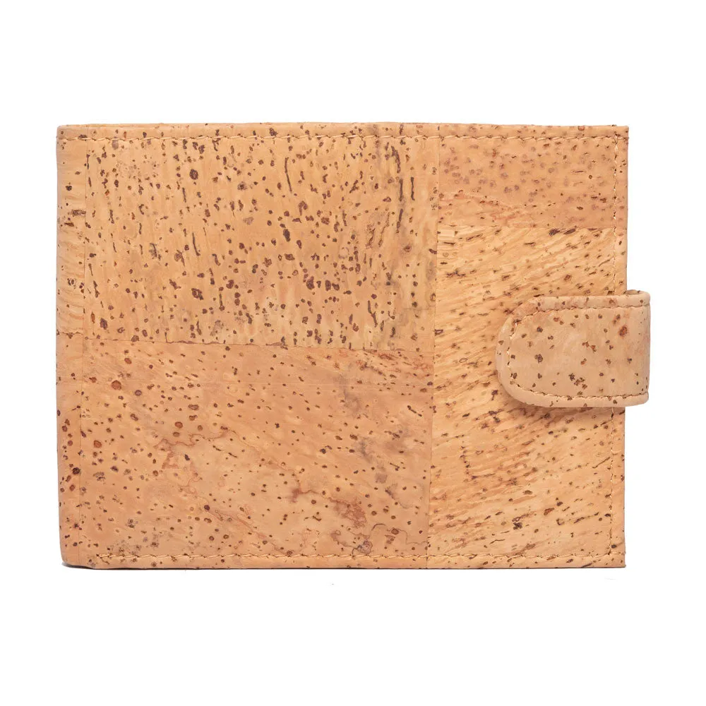 Men's Cork Wallet | Checked Oak