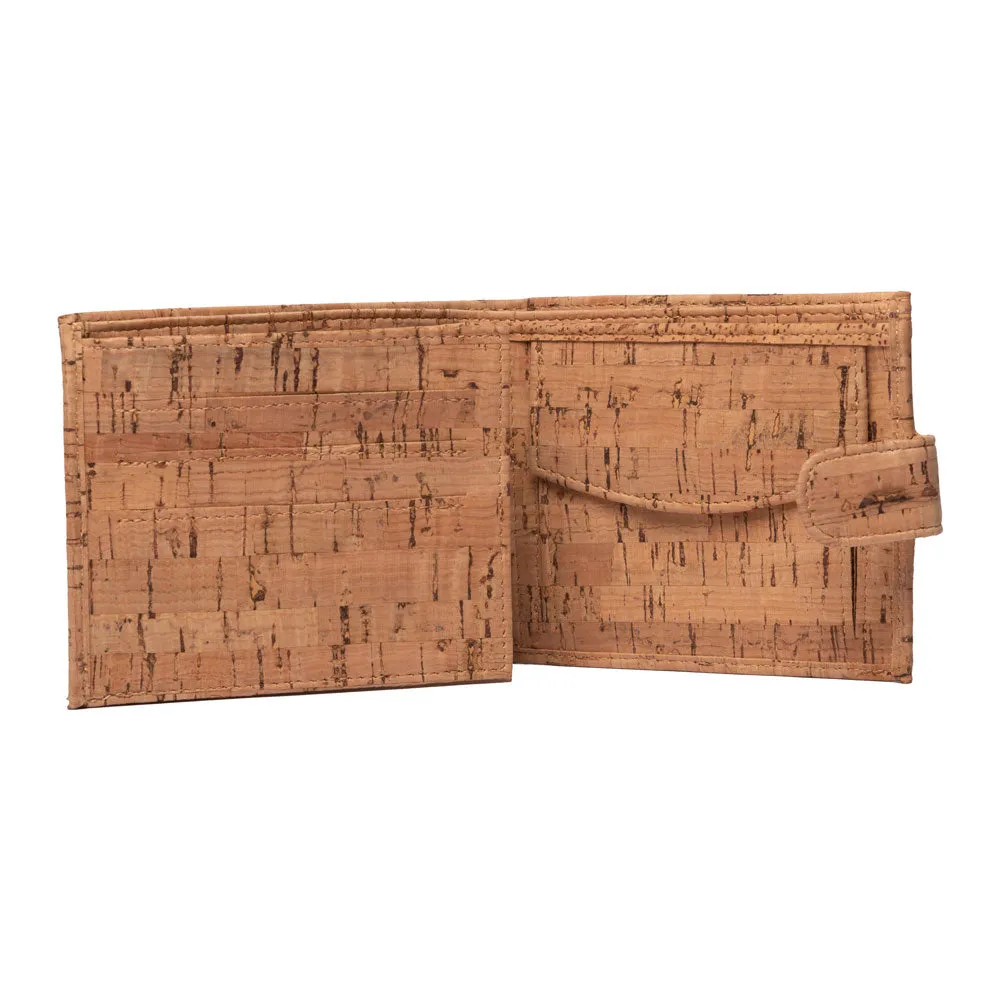 Men's Cork Wallet | Checked Oak