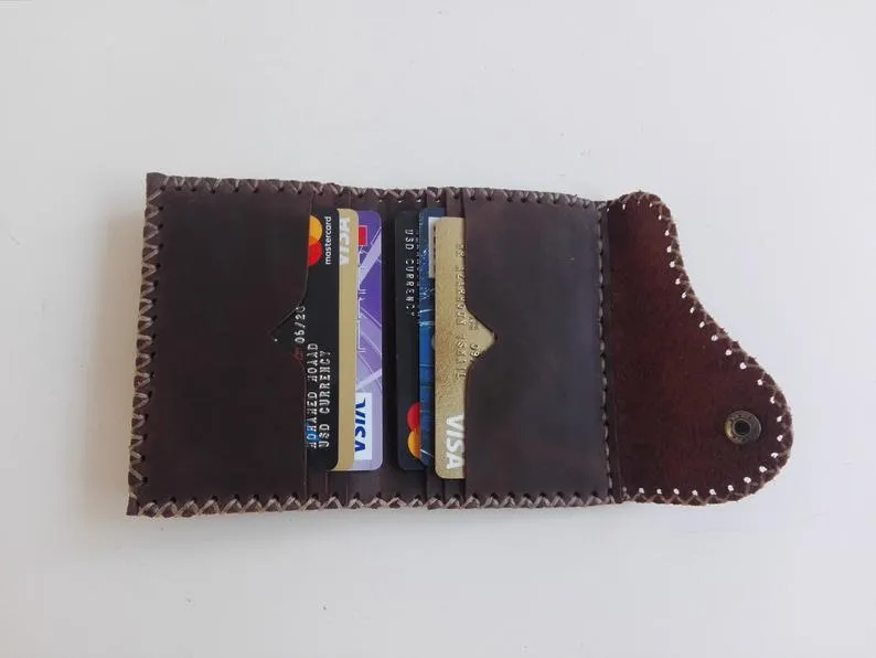 Mens leather wallet, Leather wallet, Personalized wallet, Gift for Man, Fathers Day Gift, Gift for Boyfriend, Wallet for Him