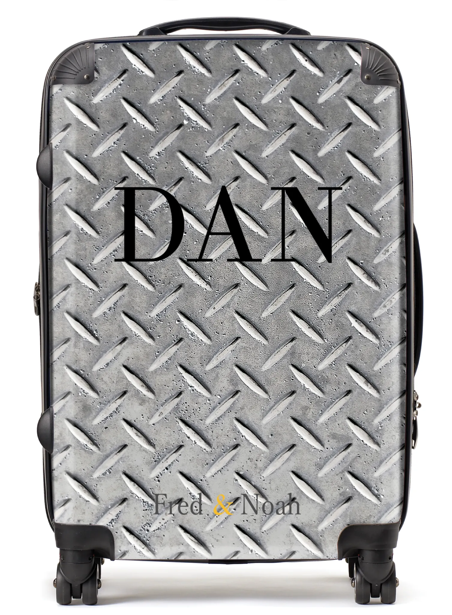 Metal print personalised Suitcase