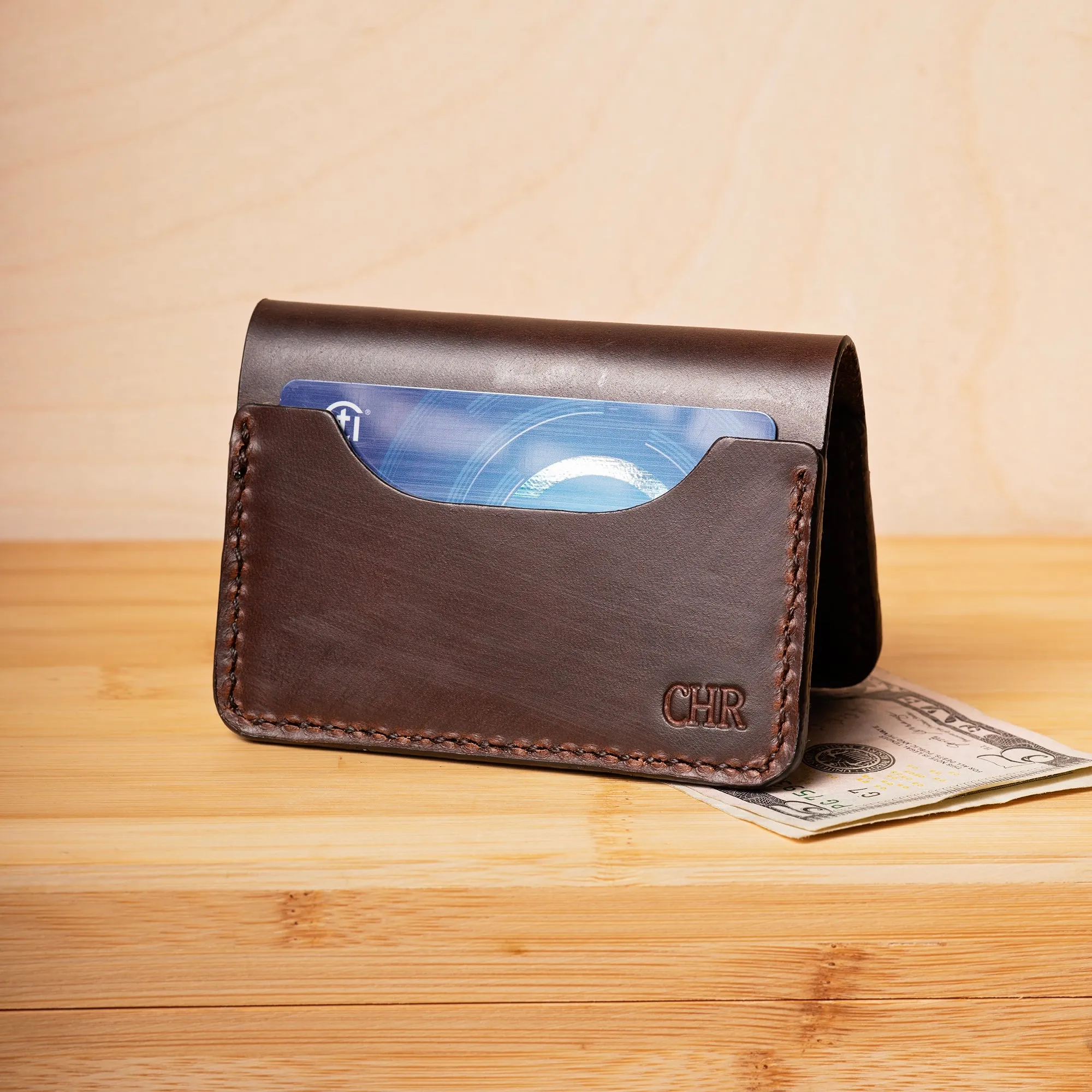 Minimal Leather Bifold Wallet