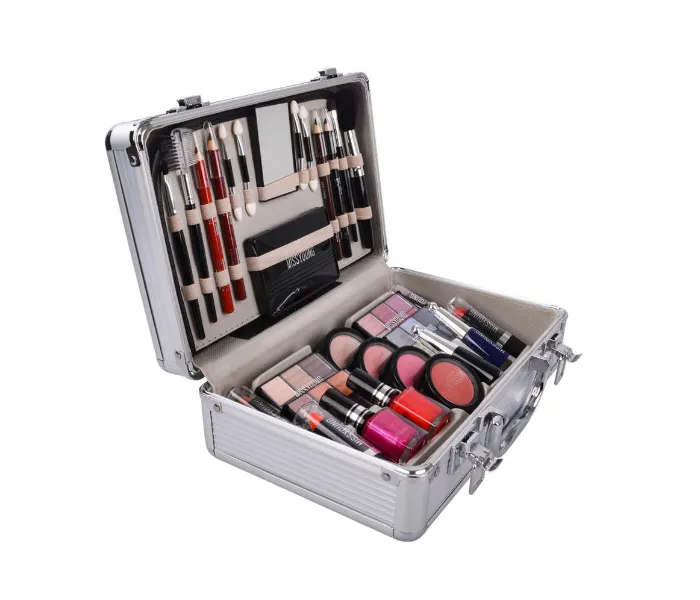 Miss Young MC1157 Make-Up Kit Suitcase with Cosmetics, Brushes, Eyeshadow & Mirror