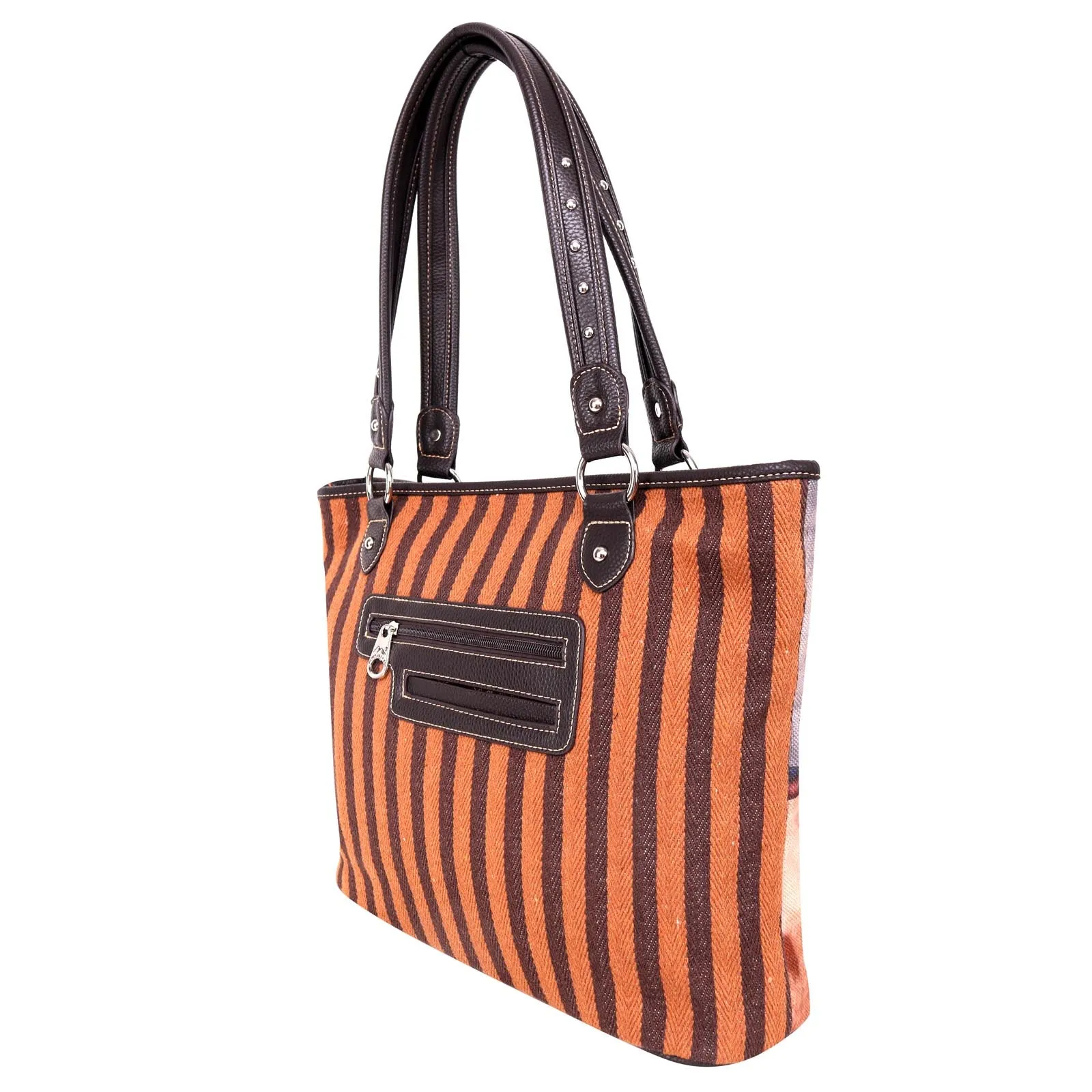 Montana West Aztec Canvas Tote Bag