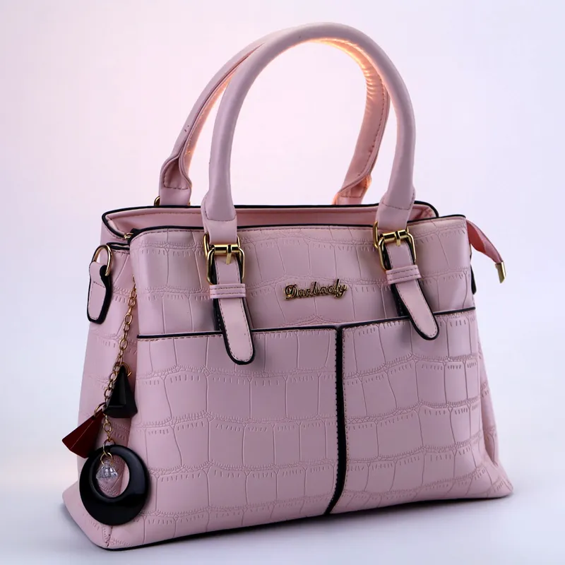 Multi Pocket Ladies Large Leather Handbag