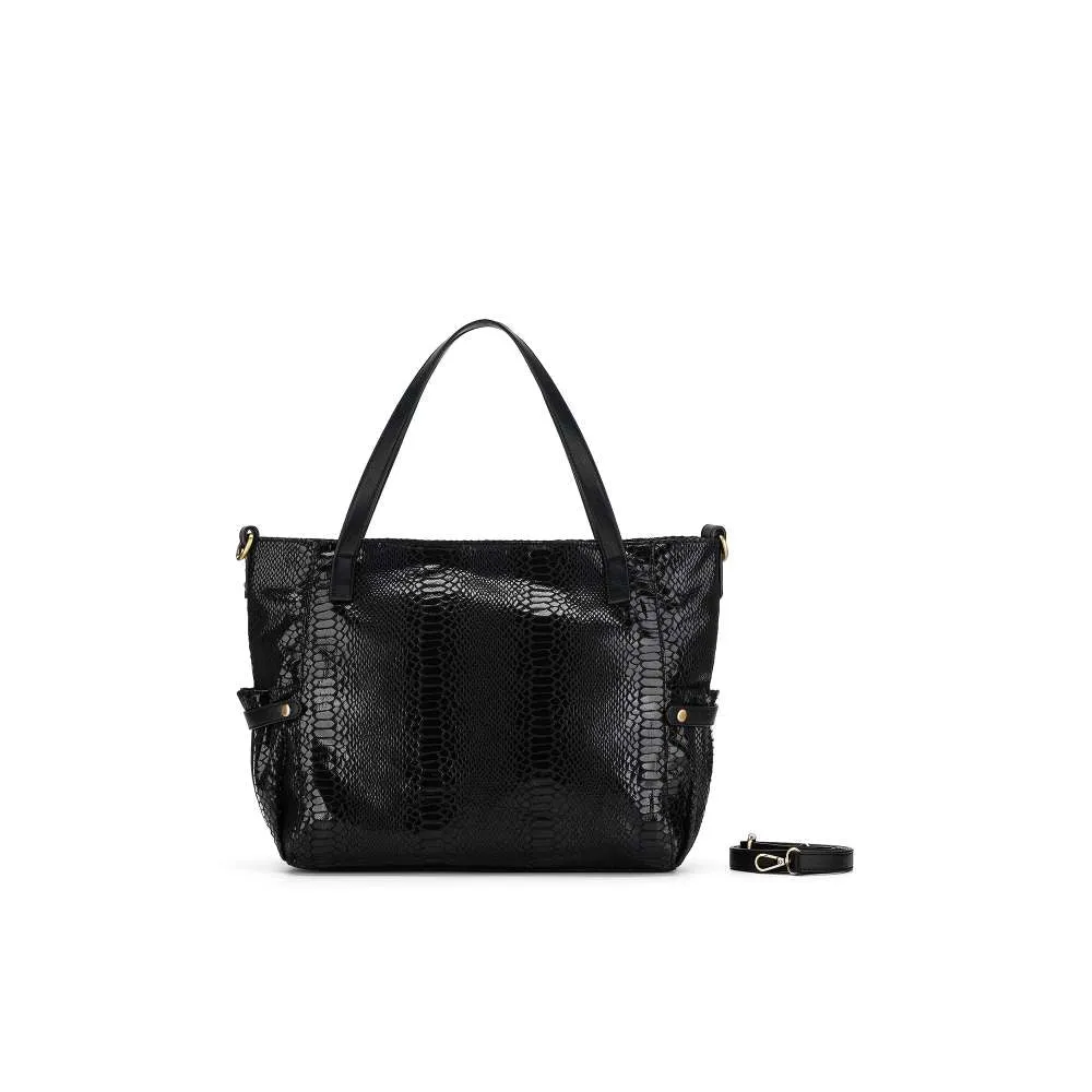 Natalia Black 2 Piece Handbag Set