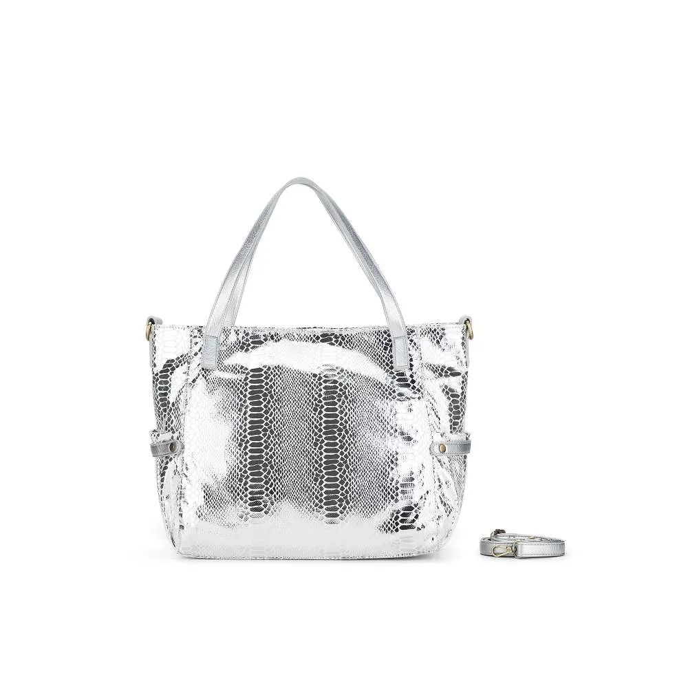 Natalia Silver 2 Piece Handbag Set