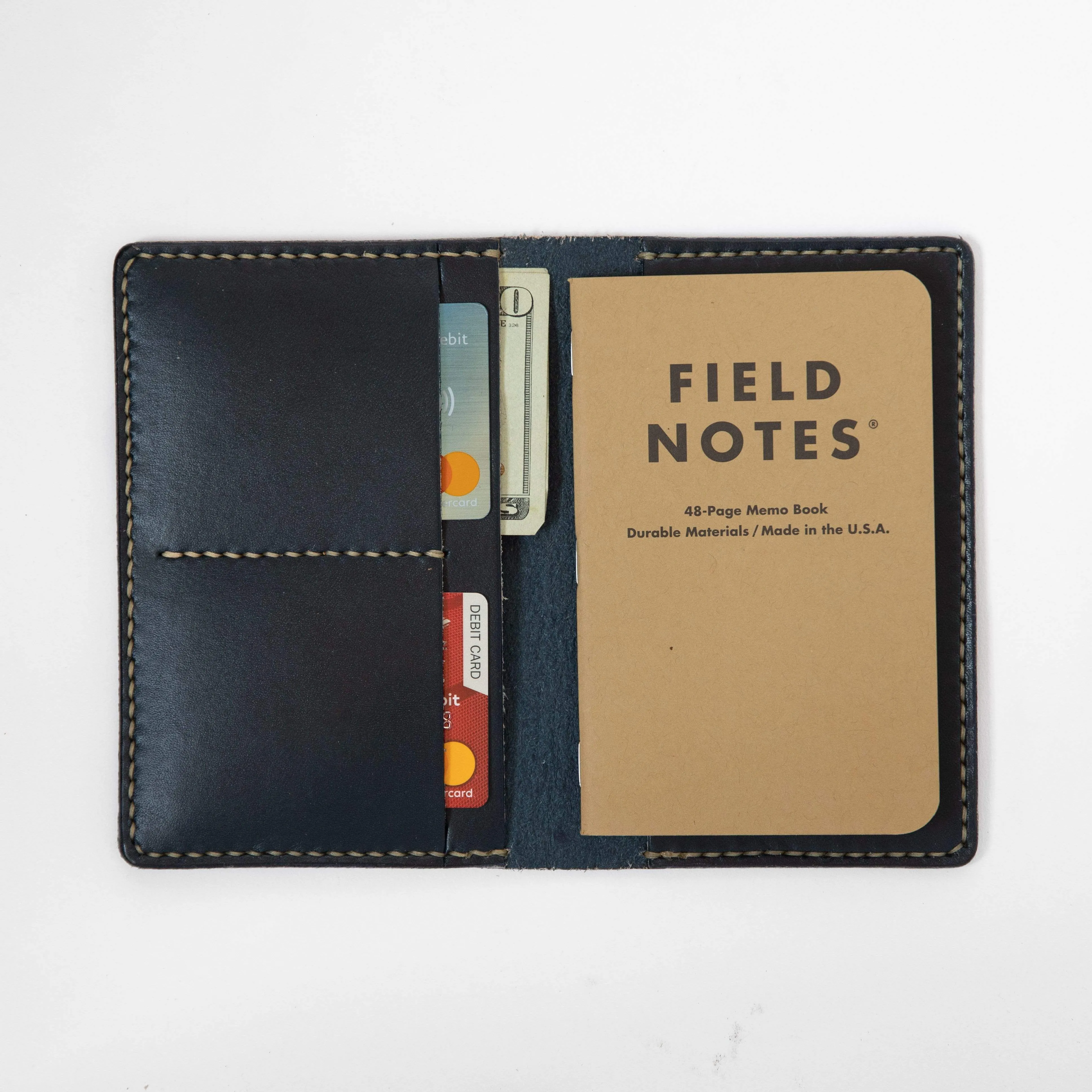 Navy Notebook Wallet