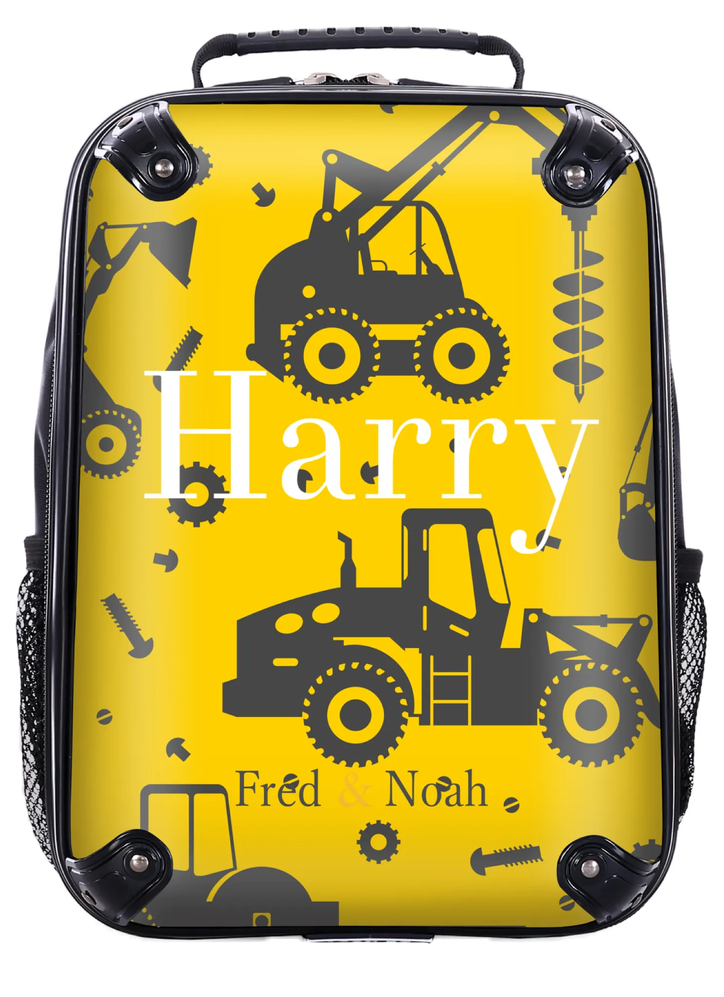 Personalised Digger print Suitcase