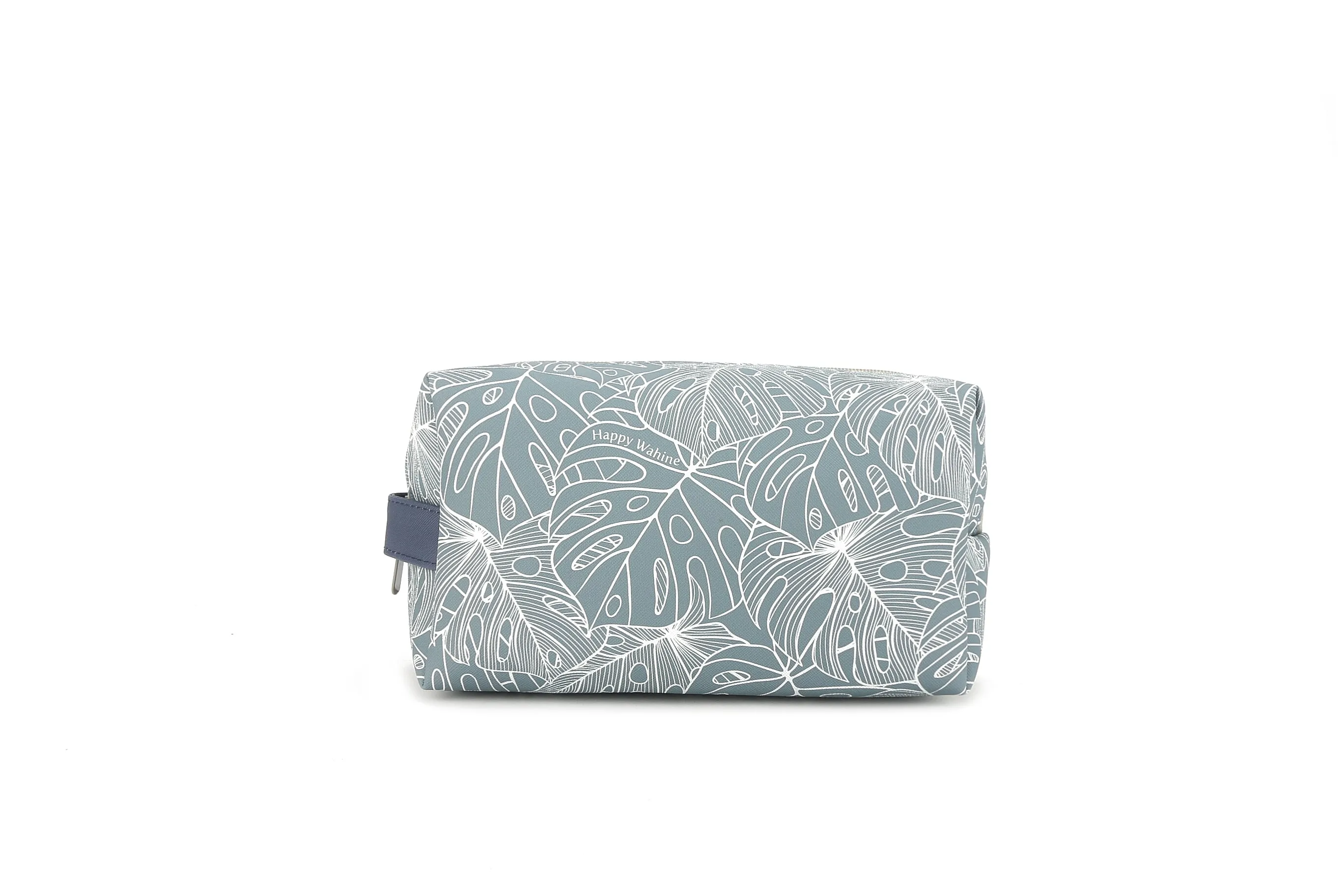 Pouch Cosmetic Monstera Lines Grey