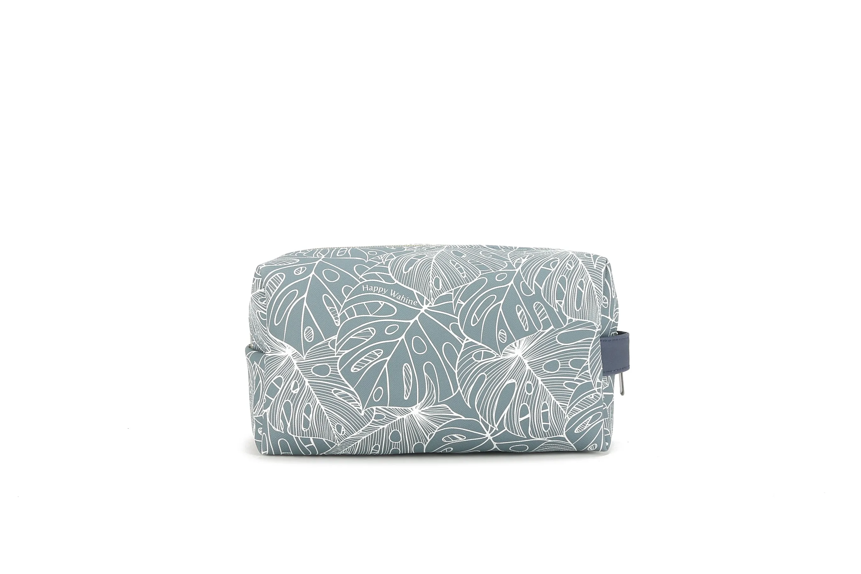 Pouch Cosmetic Monstera Lines Grey