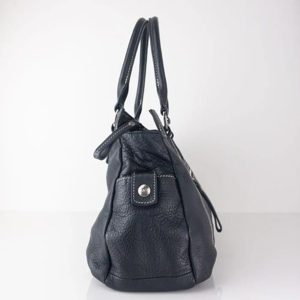 (Pre Owned) Longchamp Leather Shoulder Bag - Black