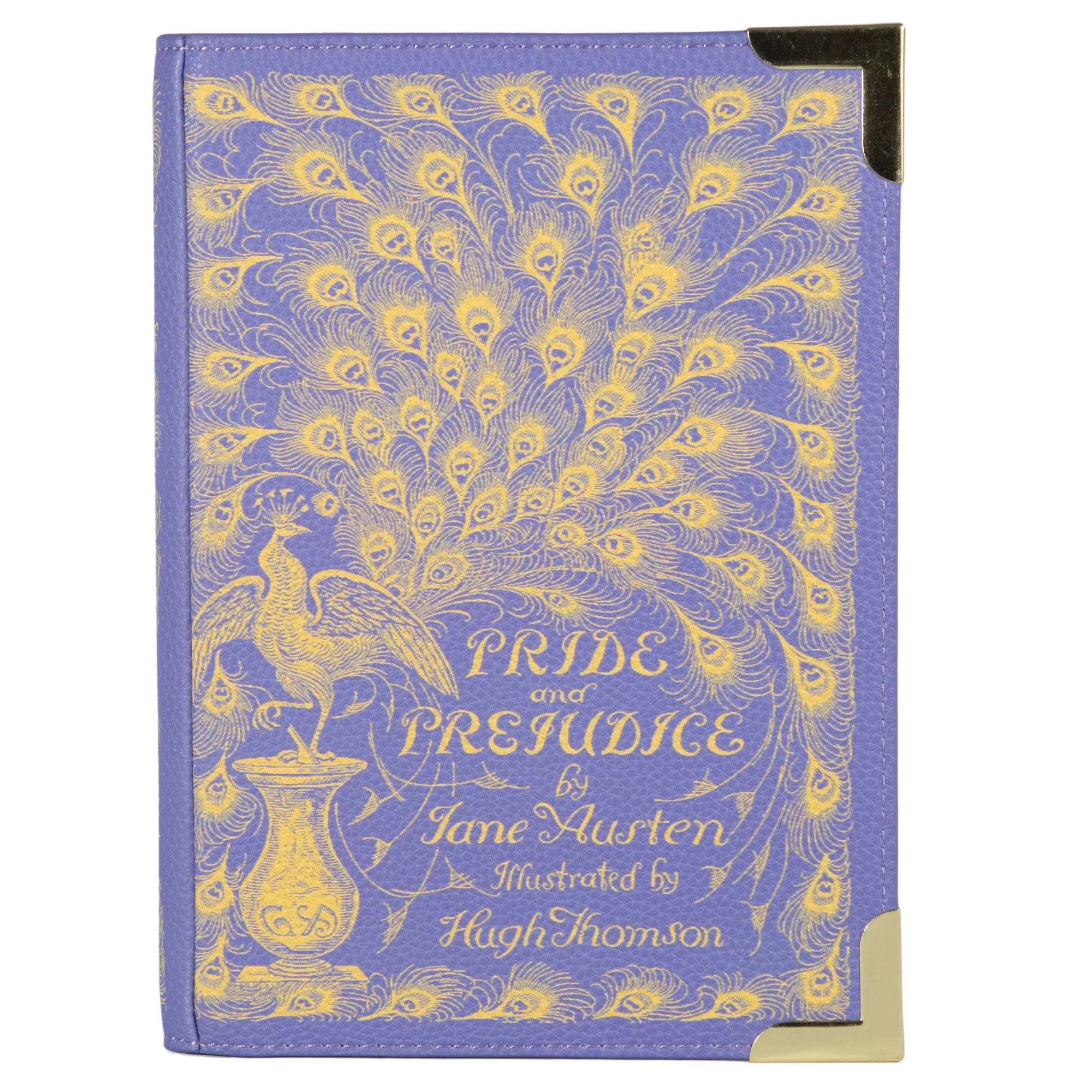 Pride and Prejudice Purple Book Handbag Crossbody Clutch