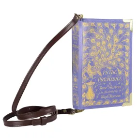 Pride and Prejudice Purple Book Handbag Crossbody Clutch