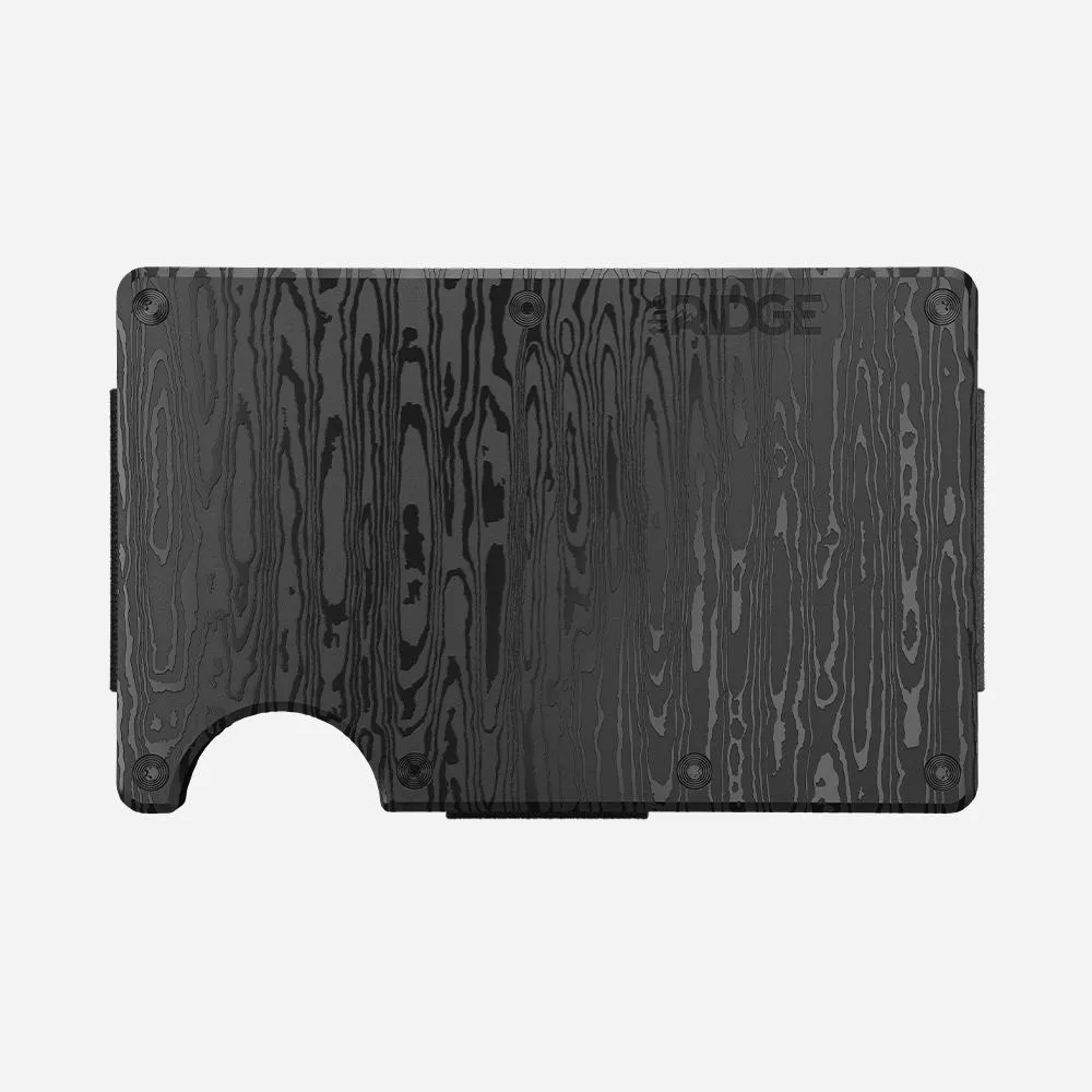 Ridge Wallet - Black Damascus