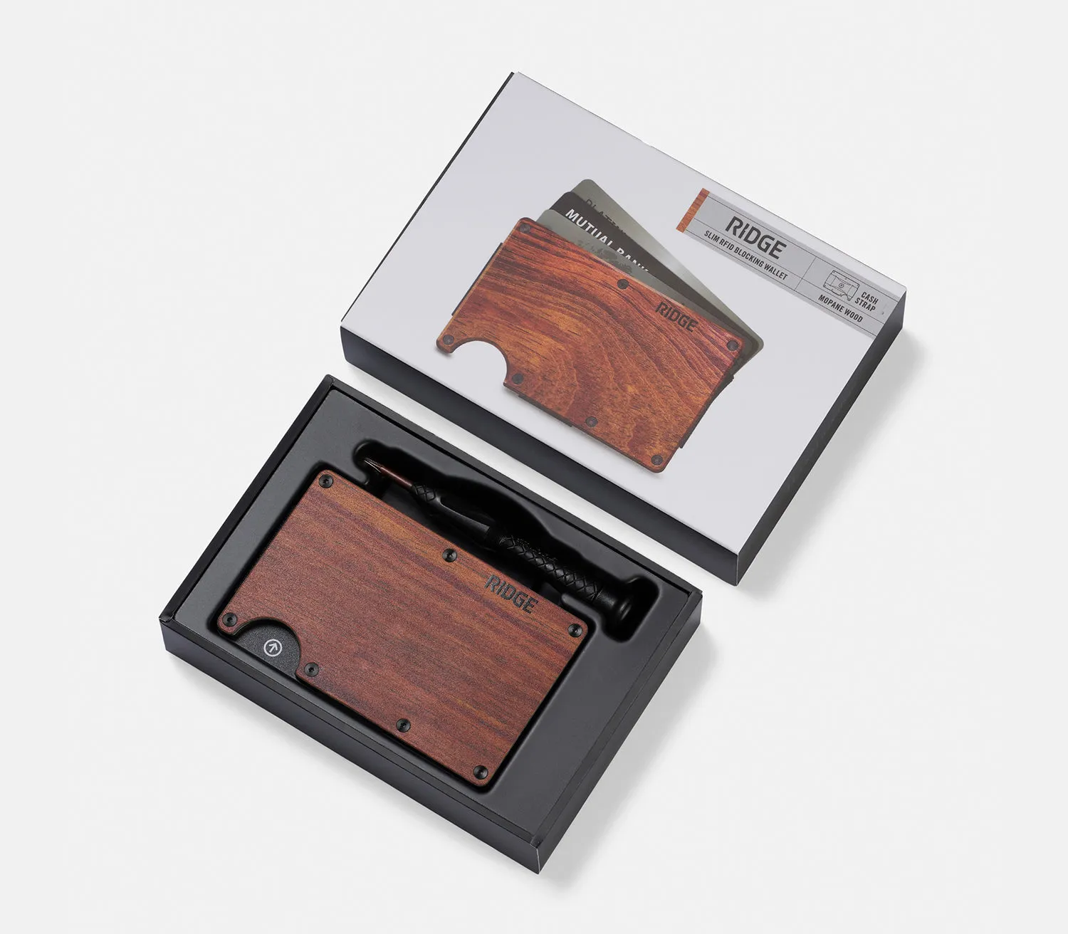 Ridge Wallet - Mopane Wood