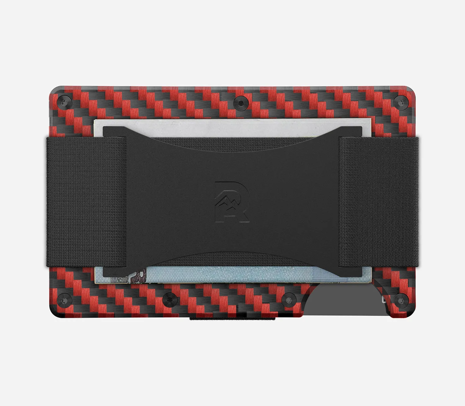 Ridge Wallet - Red Carbon 3k