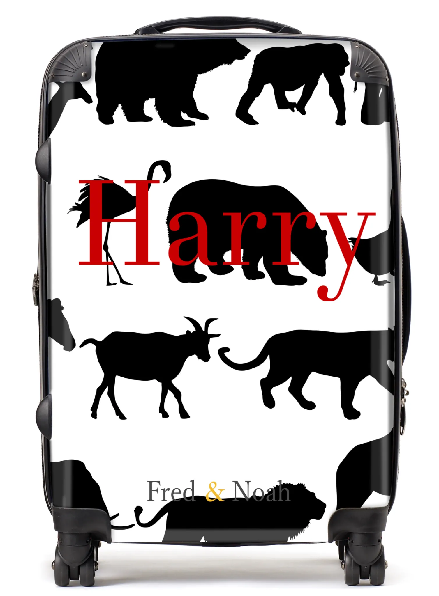 Safari print personalised Suitcase