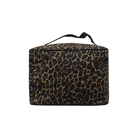 SALE! Leopard print NGIL Large Top Handle Cosmetic Case