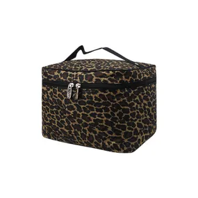 SALE! Leopard print NGIL Large Top Handle Cosmetic Case