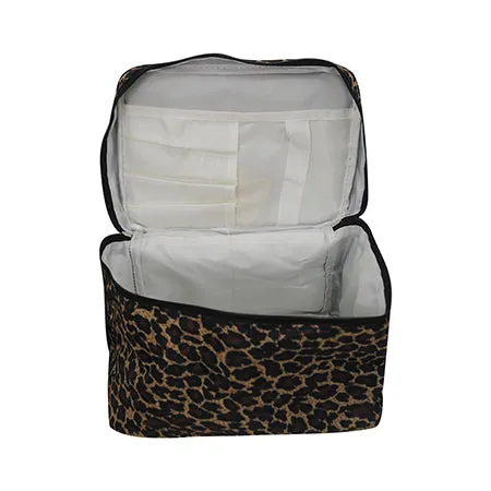 SALE! Leopard print NGIL Large Top Handle Cosmetic Case