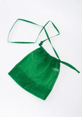 See Thru Shoulder Bag in Green