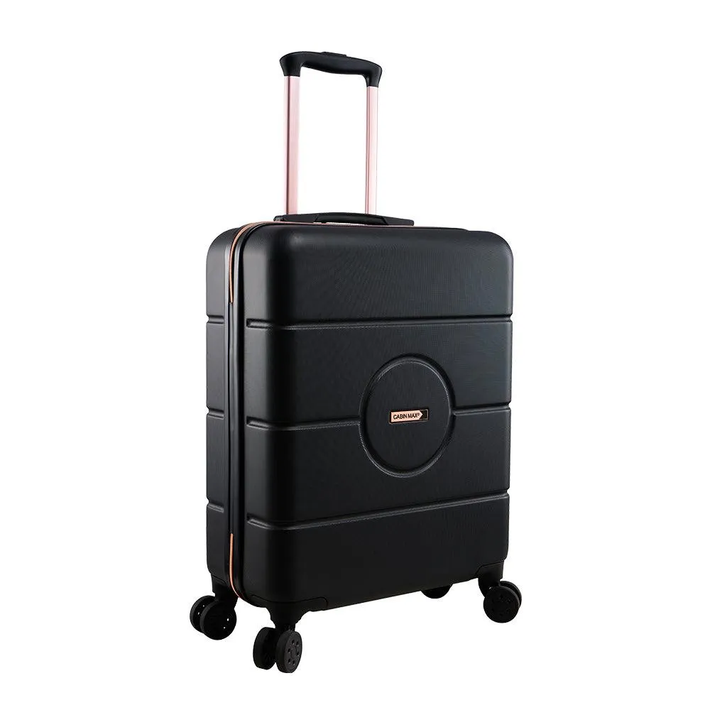 Seville Suitcase and Travel Hack Backpack - Black