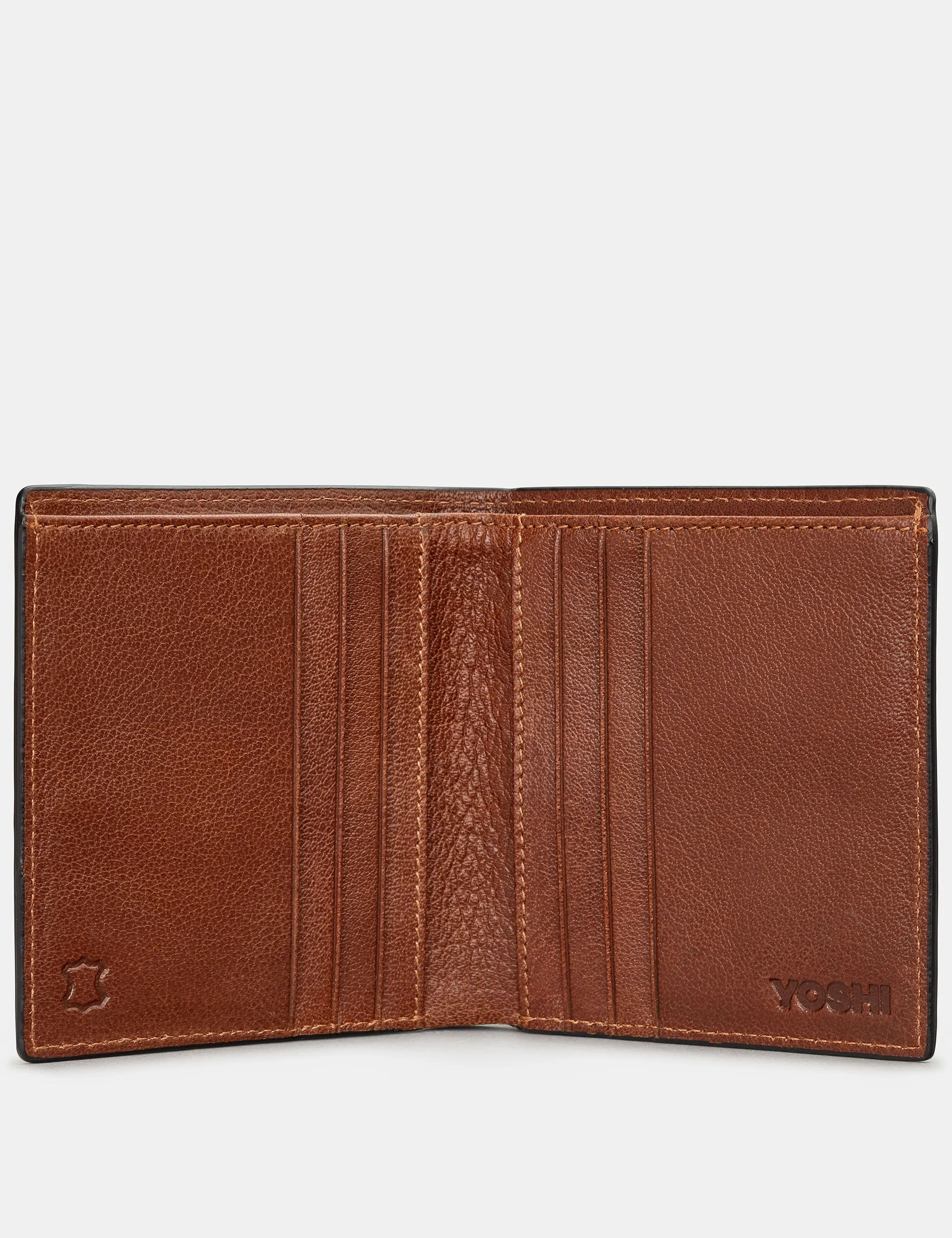 Slim Brown Leather Wallet