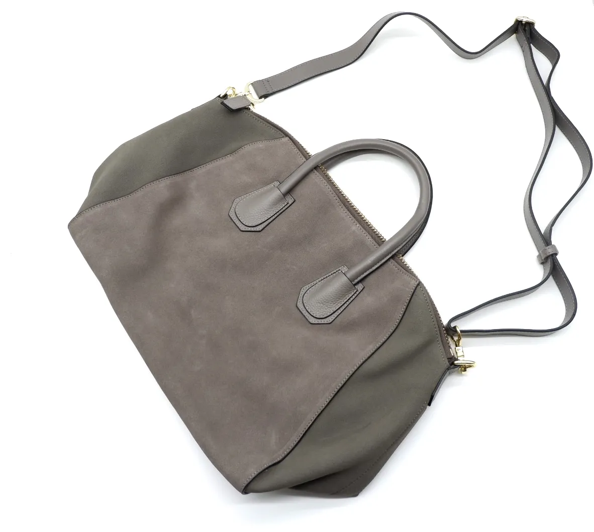 ST IVES - Addison Road Grey Suede Handbag