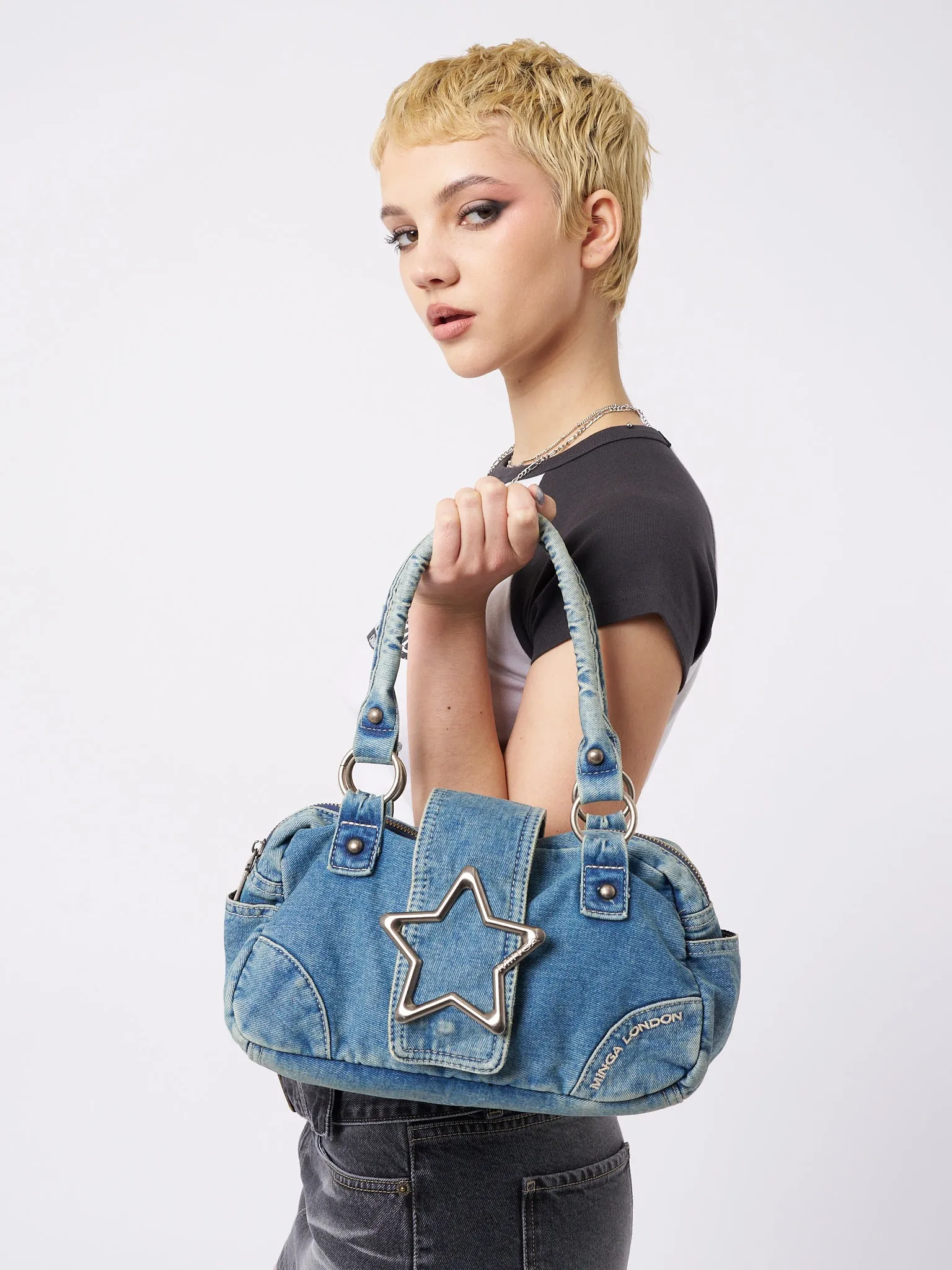 Star Girl Denim Y2k Handbag