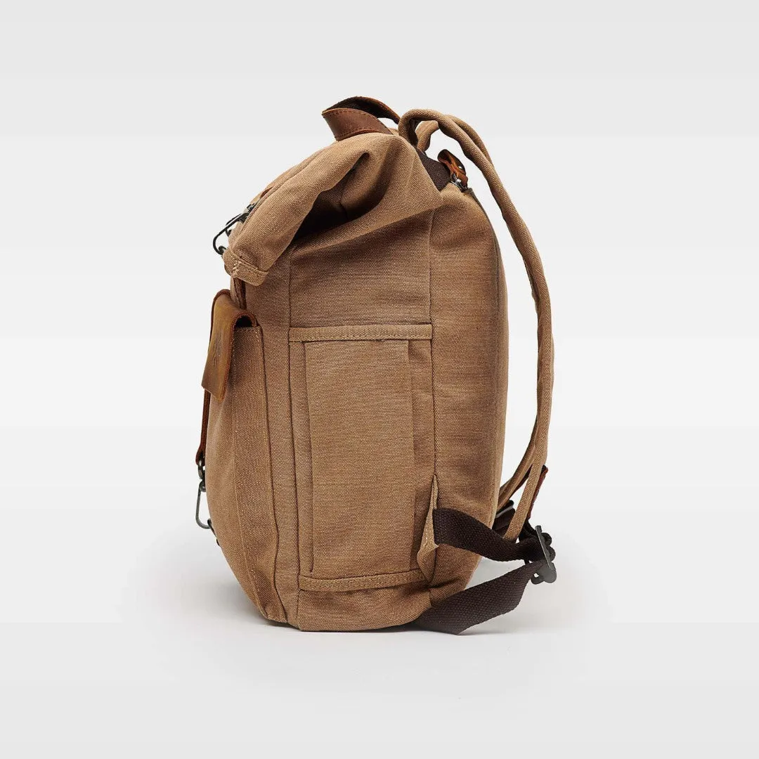 Tay - Canvas Rolltop Backpack