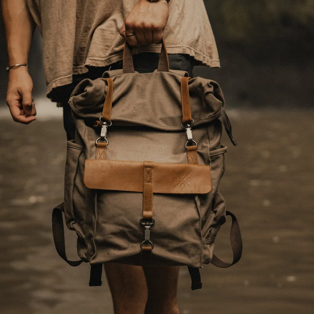 Tay - Canvas Rolltop Backpack