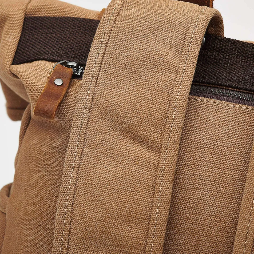 Tay - Canvas Rolltop Backpack