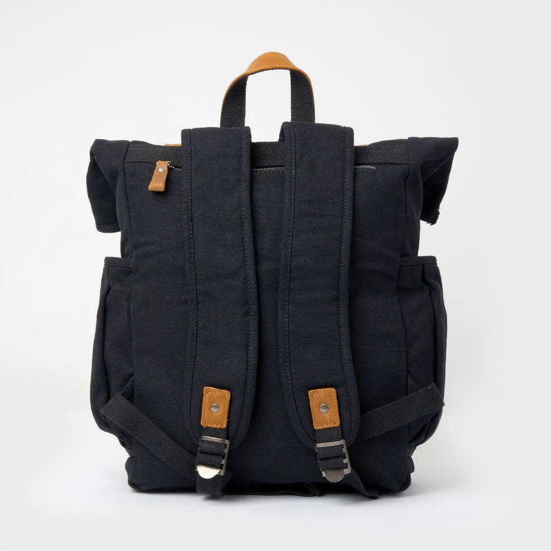 Tay - Canvas Rolltop Backpack