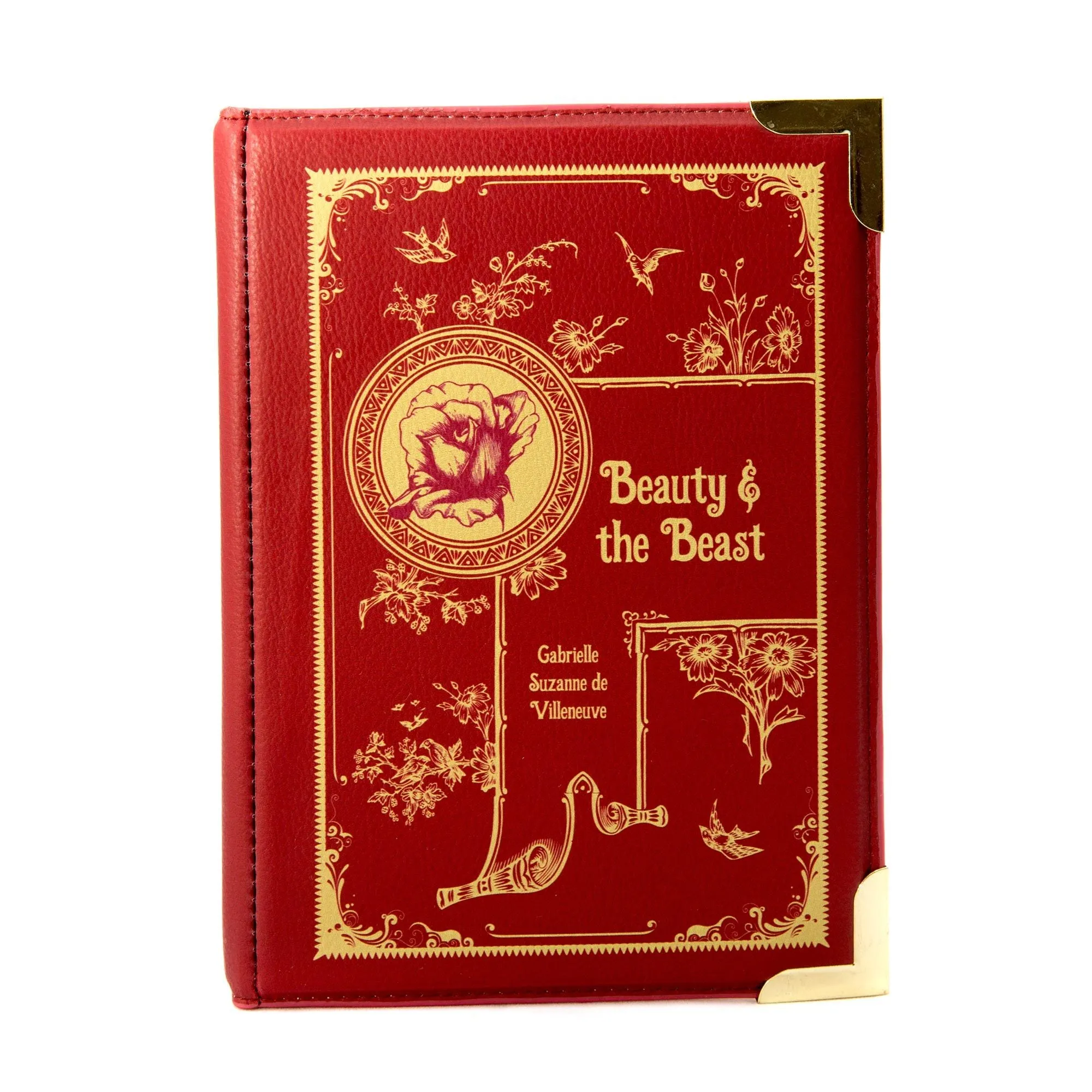 The Beauty and The Beast Red Book Handbag Crossbody Purse