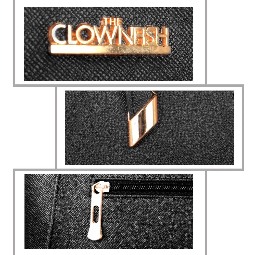 THE CLOWNFISH Belle Series Handbag for Women | Ladies Purse | Handbags | (Black)