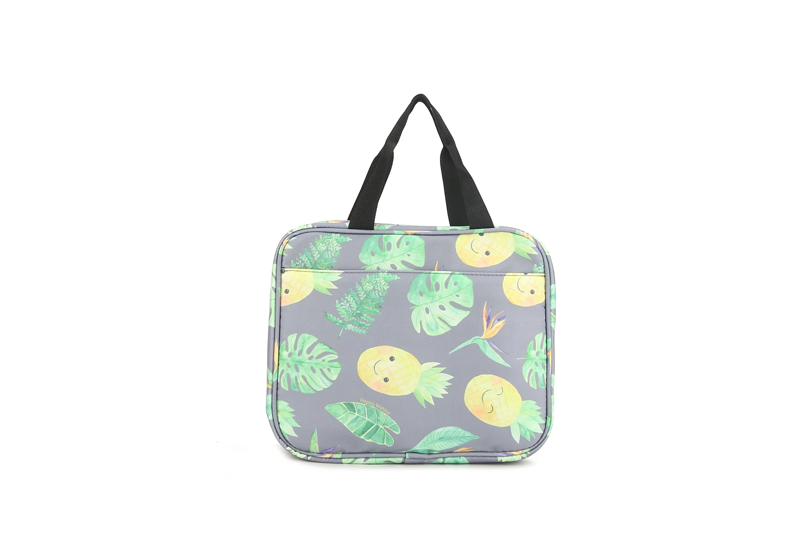 Travel Cosmetic Kit Pineapple Monstera Grey