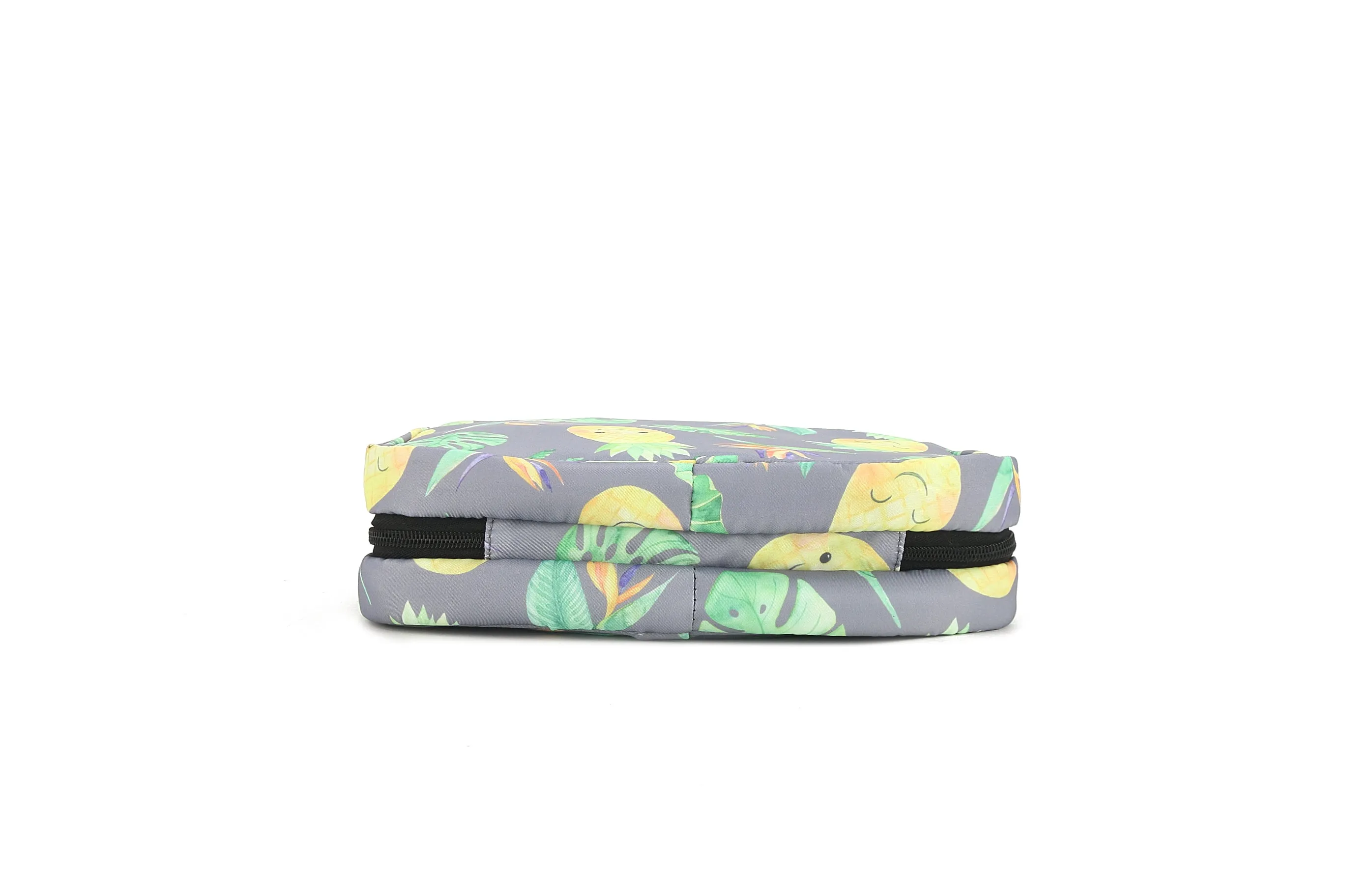 Travel Cosmetic Kit Pineapple Monstera Grey