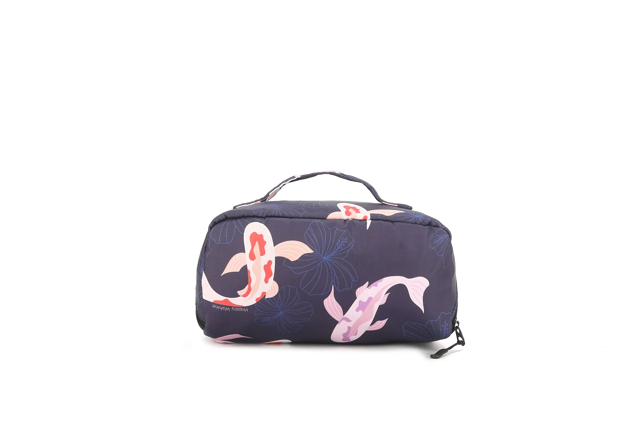 Travel Cosmetic Pouch Koi Navy