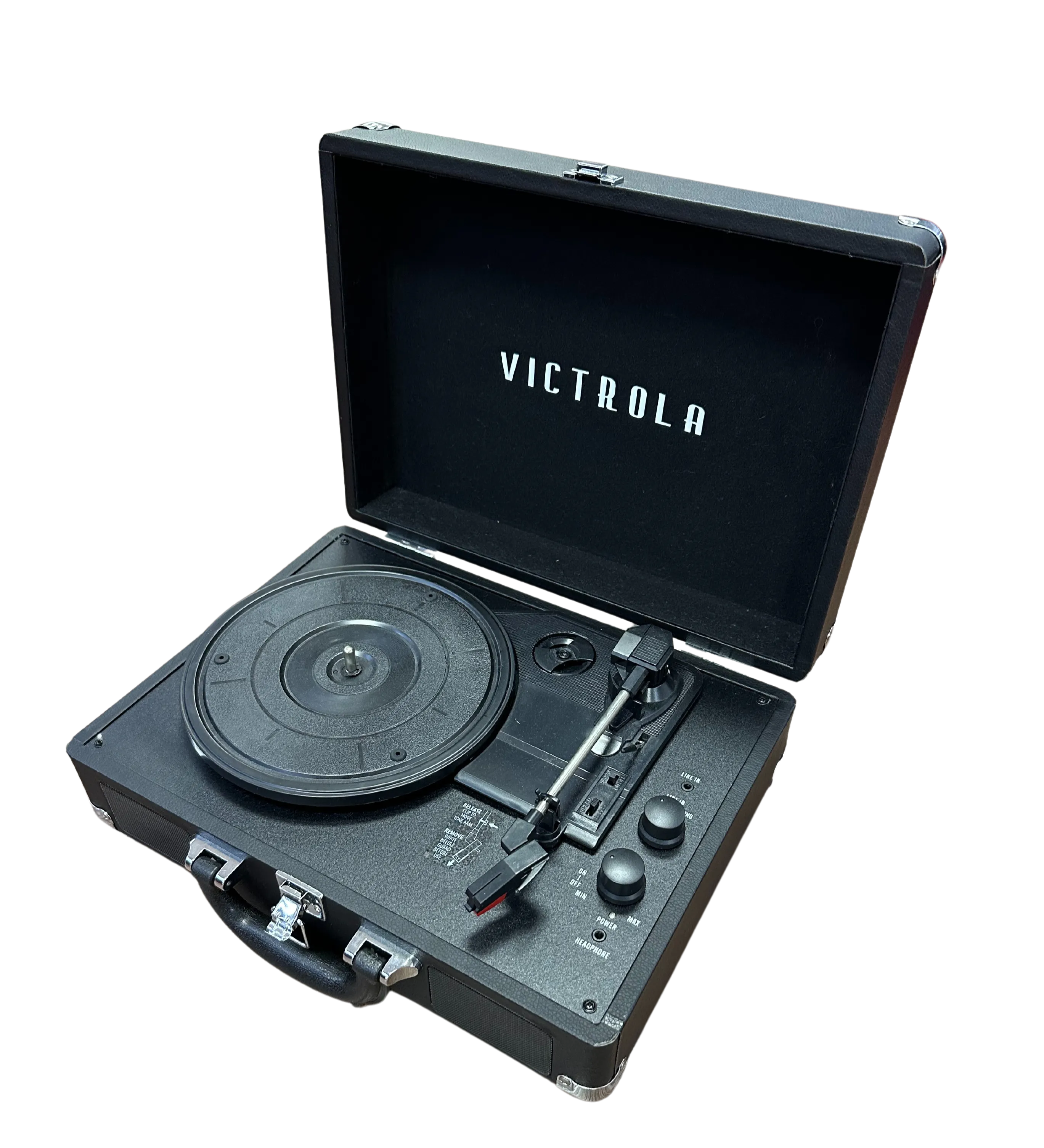 Victrola Journey Portable Suitcase Record Player 3-speed Turntable w/Built-in Bluetooth Speakers