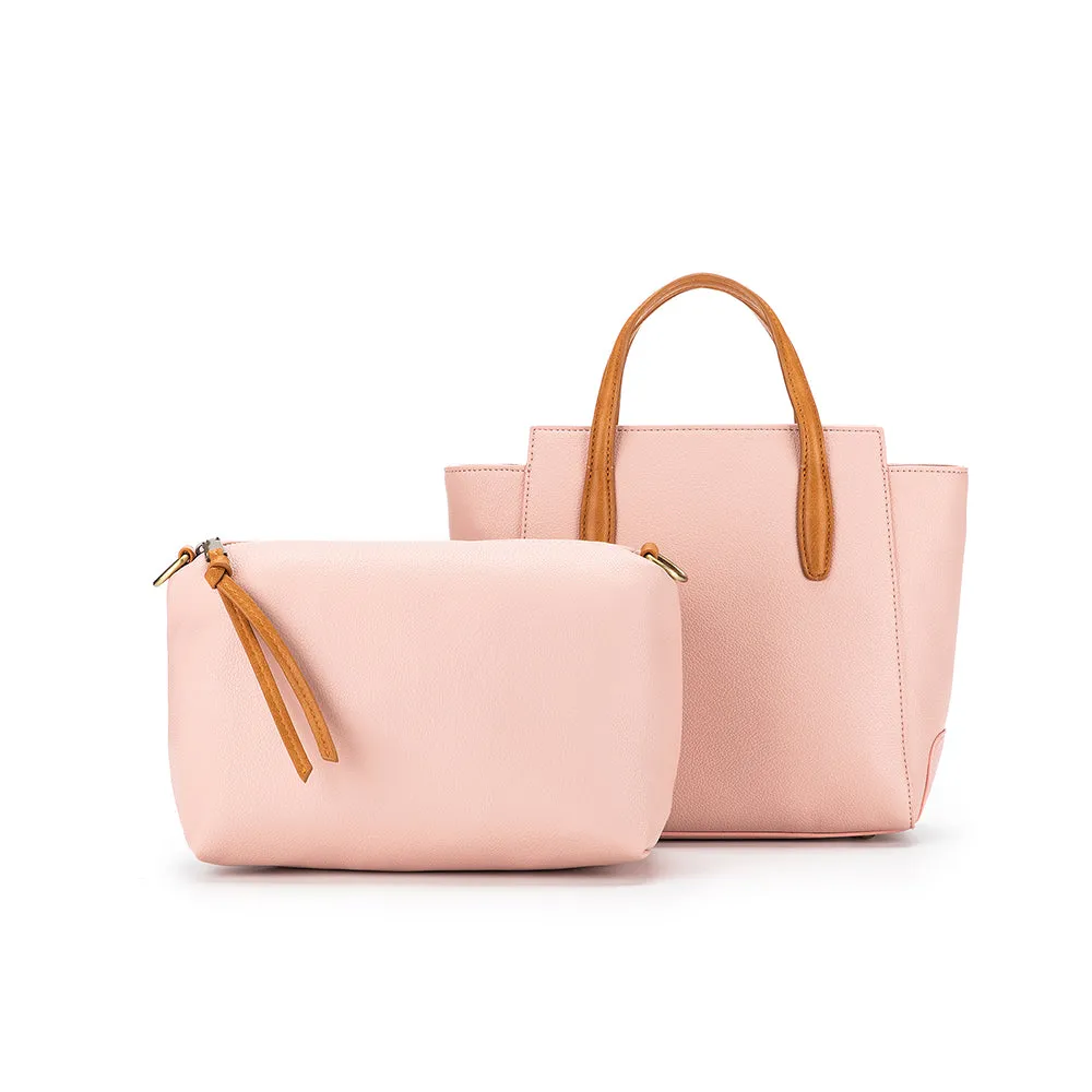 Vienna Pink 2 Piece Handbag Set