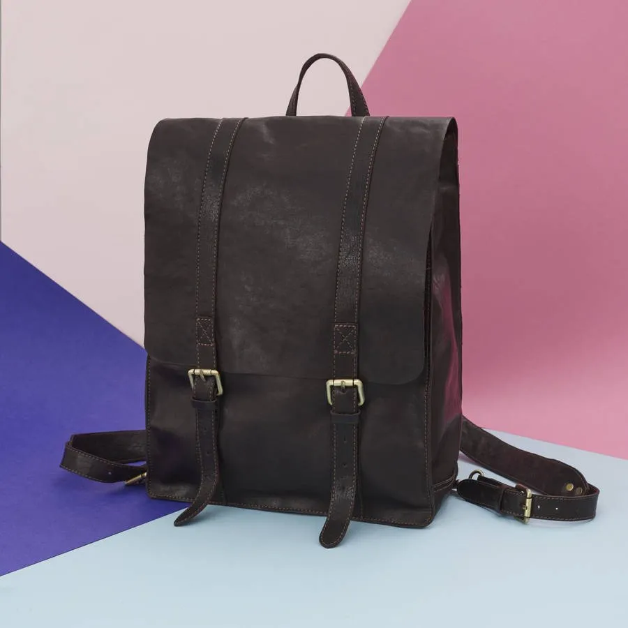 Wandering Soul Leather Backpack