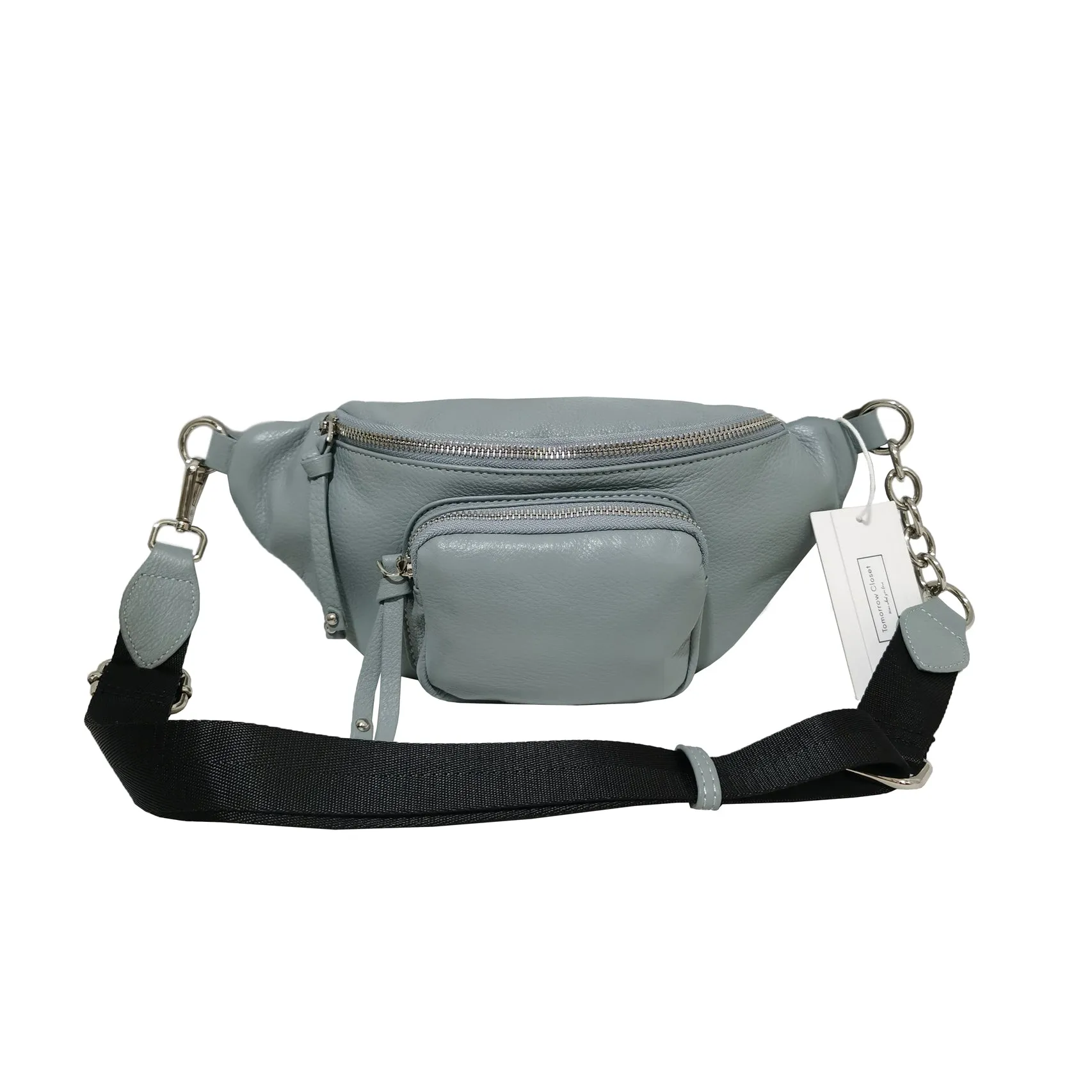 Women's cowhide leather handbag Vesny pouch design waist bag