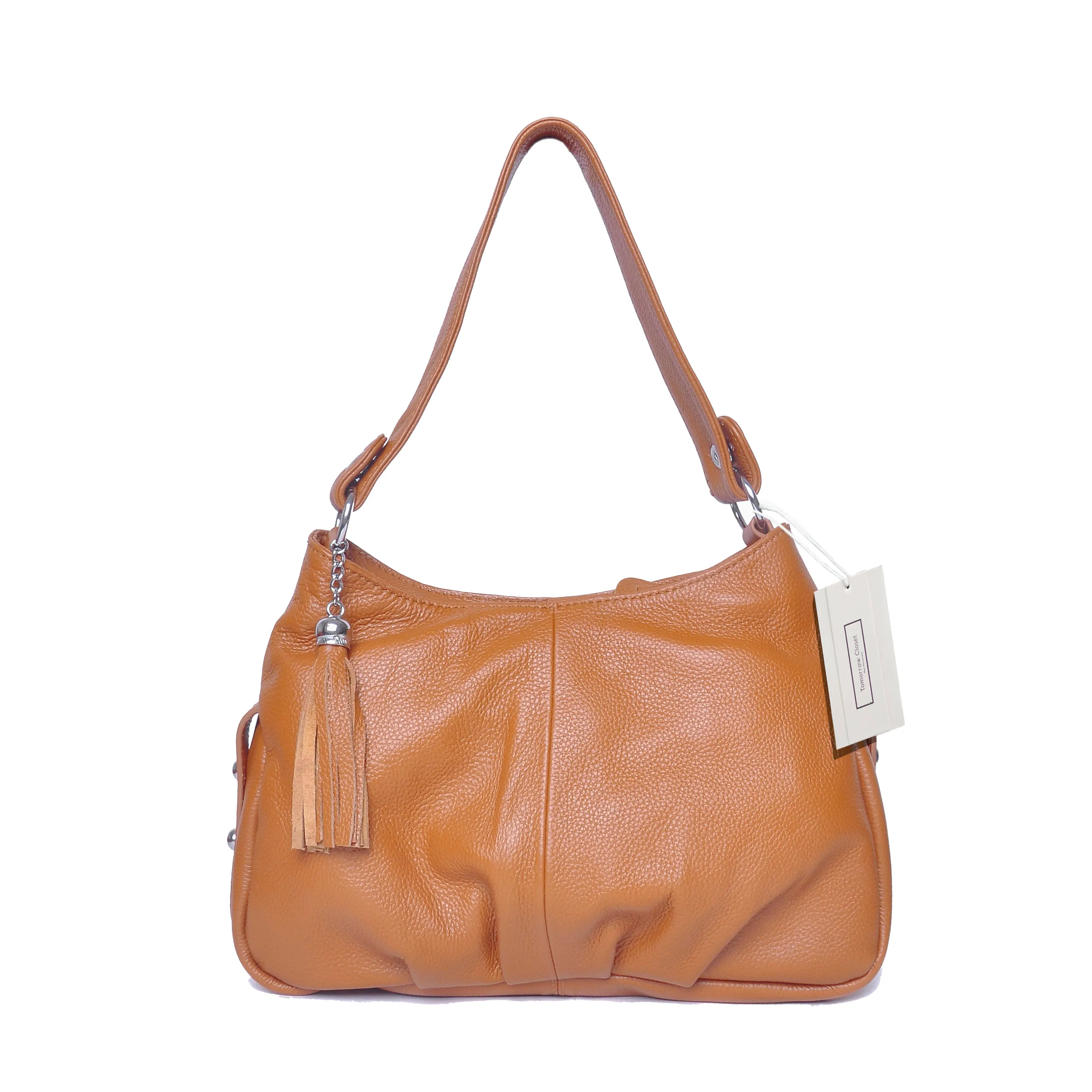 Women's genuine cowhide leather handbag Bora design