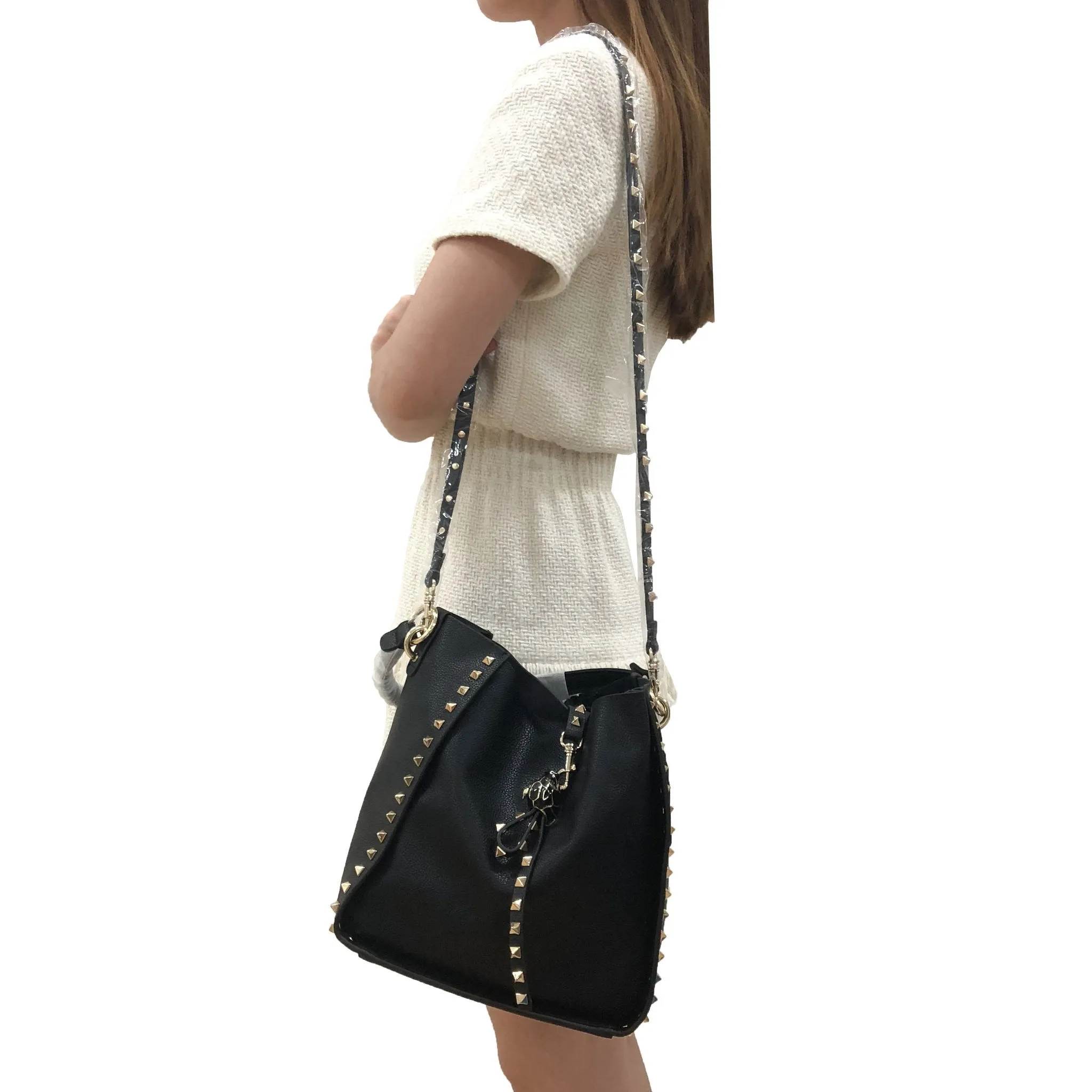 Women's genuine cowhide leather handbag Gloria design